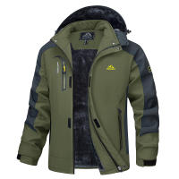 MAGCOMSEN Winter Men's Thicken Fleece Parkas Warm Waterproof Ski Snow Coat Windproof Multi-Pockets Jacket - details 19