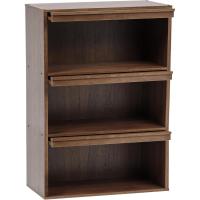 Muebles Modernos de Almacenamiento Estante de Libros con 3 Puertas Plegables - details 5