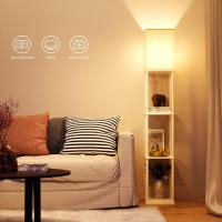 Lámpara de Pie, Temperatura de 3 Colores, Lámpara con Estantes con Bombilla LED, Lámpara de Salón, Dormitorio, Estudio y Oficina, Negro,Decoración Hogar Vintage - details 22