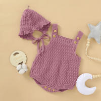 Conjunto de ropa interior de Bebé, Sudadera con capucha, sombrero caliente, 2 piezas, Color Sólido - details 0