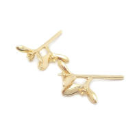 Perlas de latón de alta calidad con baño de oro de 18K, media perforación, para conectar dijes, tapas de perlas, accesorios para la fabricación de joyería DIY para mujeres - details 44