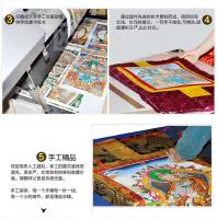 Blanco Tara Thangka Xizang pintura de pared pintada a mano artículos tibetanos interior de gran tamaño 120 cm de alto - details 10
