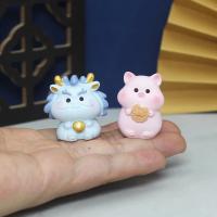 12 zodiaco chino Lunar Tigre dragón rata caballo DIY Animal Hada decoración del jardín del hogar figuritas en miniatura adornos Accesorios - details 3