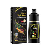 Champú para teñir el cabello, cubierta blanca y gris, reparación de tinte rápido Natural, limpieza seca y dañada, raíces nutritivas, restauración de cabello negro - details 2