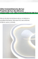 Ventilador de techo oscilante con rotación de 360° ​ ​ grados, 3 temperaturas de luz a elegir, con control remoto - Motor de CC silencioso de alta eficiencia, 6 velocidades, control remoto, función de memoria, temporizador, luz LED de 35 W. - details 4