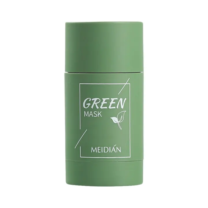 Mascarilla de limpieza facial, mascarilla en barra de limpieza de té verde, frotis de acné, espinillas, mascarilla hidratante de limpieza profunda, película de 40g de poros - 1