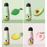 Mini diseño de frutas, paraguas protector solar de 9 colores, protección anti-UV a prueba de viento, 5 sombrillas plegables portátiles de viaje para lluvia, sombrilla de bolsillo para mujeres y niños - details 5