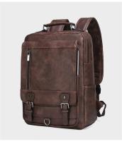 Mochila de cuero para hombre, bolso de negocios para ordenador portátil de 15,6 pulgadas, de gran capacidad, para viaje y colegio - details 13