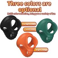 Anillo de Pene Reutilizable de Silicona para Bdsm Bondage Retardo de Eyaculación Juego de Adultos Cage Chastity para Hombres Tienda de Sexos - details 3