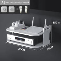Estante de almacenamiento flotante, organizador de Monitor, soporte de módem de pared, ahorro de espacio, artículos diversos - details 6