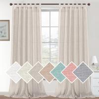 Cortinas de Lino para Salón,2 Piezas,Visillo Translúcido, Cortinas con Ojales modernos, Decorativas para Ventana, Habitación y D - details 7