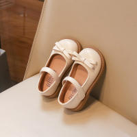 Zapatos De Cuero Para Niñas Beige Con Cordón Y Bajo Suave Antideslizante Para Primavera Otoño Zapatos Solos Para Bebés Y Niños De 2 a 18 Años - details 10