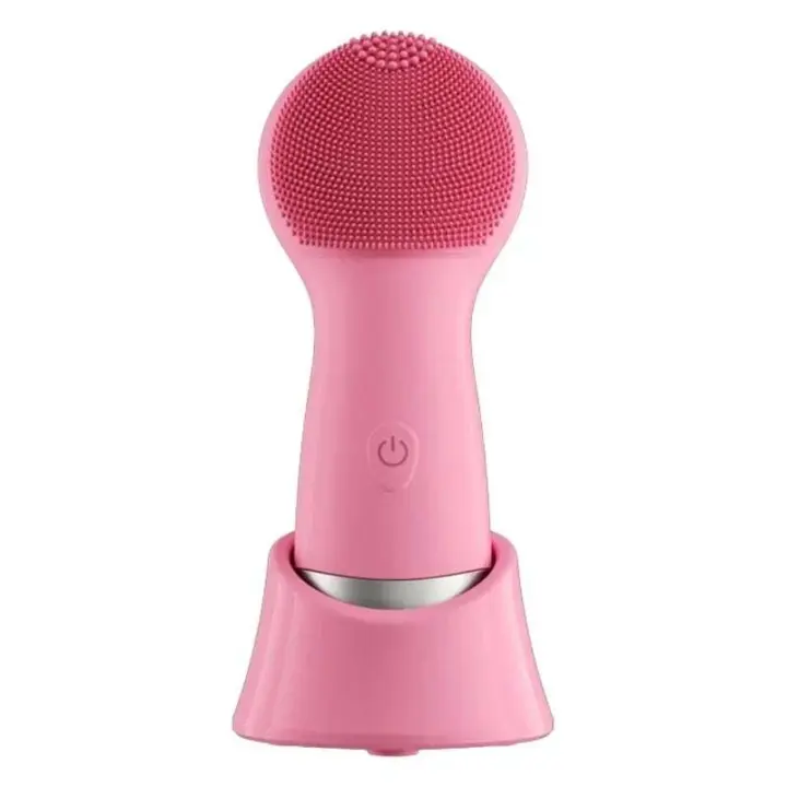 Cepillo de limpieza eléctrica 3D de silicona, 7 niveles, resistente al agua, removedor de maquillaje y espinillas, limpieza de poros, cuidado de la piel Facial, carga USB - 1