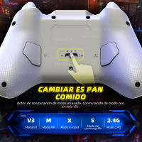 Controlador de juego para móvil inalámbrico, Joystick Hall de 1000Hz para Switch/PC/IOS/Android, Gamepad para PS4, compatible con giroscopio Turbo de seis ejes - details 2