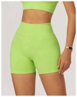 Pantalones cortos deportivos mejorados de cintura alta para yoga sin costuras para mujer, utilizados para gimnasios y ciclismo - details 23