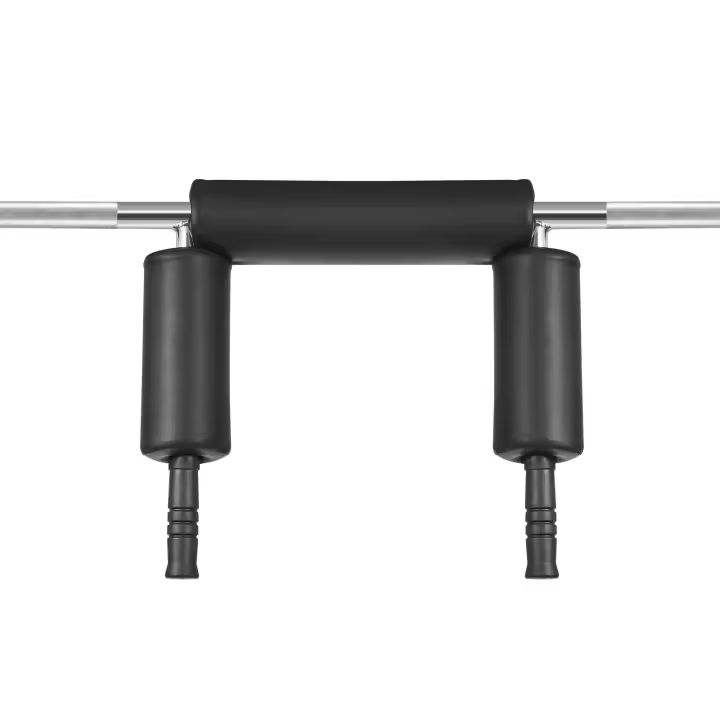 SucceBuy Barra de seguridad para sentadillas, barra de sentadillas para fitness, accesorio con almohadillas para hombros y brazos, ideal para sentadillas delanteras y estocadas - 1