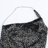 Chic ss para mujer moda Otoño-Invierno estilo asimétrico con lentejuelas sin mangas - details 2