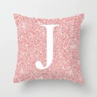 Cojín de sofá rosa con letras ostentosas, almohada con respaldo central, 45x45cm - details 14