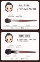 Juego de Pinceles de Maquillaje de Pelo de Cangzhou Suave de 14 Herramientas - details 1