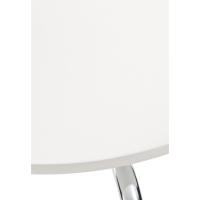 con Asiento De Madera I Silla De Cocina con Base De Metal, Color:Blanco - details 5