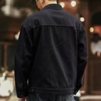 Chaqueta de mezclilla para hombre, holgada, con solapa retro americana, moda informal, ropa de abrigo para primavera y otoño - details 8