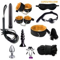 Leten-Kits de Bondage para mujeres, esposas, mordaza, látigo, pinzas para pezones, juguetes eróticos para mujeres, parejas, tienda sexual para adultos, tapón Anal, cola - details 17