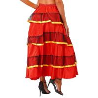 Faldas Flamenco española mujer, falda larga con volantes grandes, tre salón latino para danza del vientre, actuación de 360 - details 17