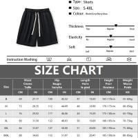 Pantalones cortos de verano para correr para hombre, pantalones cortos deportivos informales para correr, pantalones cortos deportivos holgados y secos con cordón de color sólido para gimnasio - details 0