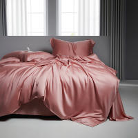 Jueges de Cama de Algodón de Alta Densidad Tamaño Rey Diseño Plano Material de Jacquard de Saten - details 12