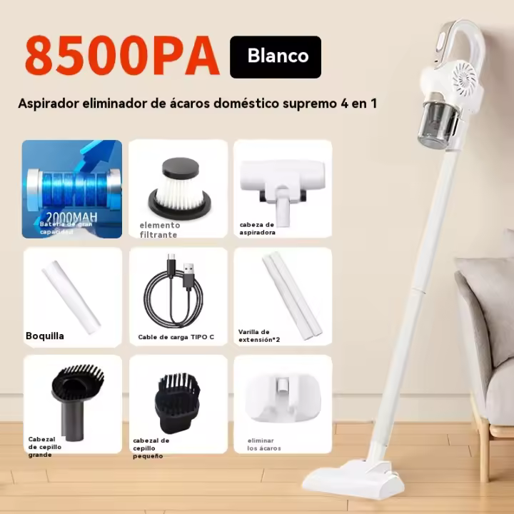 Aspiradora antiácaros UV Portátil, inalámbrica, esterilizadora para el hogar y la cama - 1