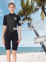 Traje De Neopreno De Una Pieza Con Mangas Cortas De 3 Mm De Grosor, Traje De Surf Y Snorkel Térmico Con Protección Solar - details 2