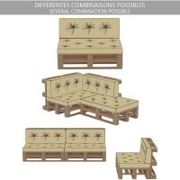 Juego de Cojines Impermeables 2 Piezas para Interior y Exterior Cojín de Asiento 120x80 cm - details 5