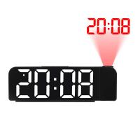 Reloj Despertador de Proyección Digital Rotativo Modo Nocturno Reloj de Pared LED Electrónico para Dormitorio 12H/24H - details 1