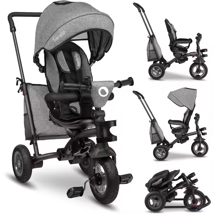 Bicicleta 2 en 1 para Niños de 25kg Triciclo y Carrito con Asiento Ajustable de 3 Niveles - 1