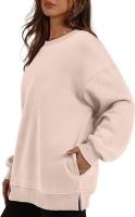 Sudadera holgada de manga larga con cuello redondo para mujer - details 17