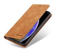 Funda tipo billetera fina de piel de ante para iPhone 11 12 13 14 15 16 Pro Max Mini XR XS 8 7 6s 6 Plus SE 2020 5S funda con tapa imán fuerte - details 15
