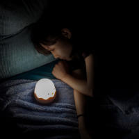 Sensor táctil de huevo de pollo de silicona, luz LED nocturna para niños y bebés, carga USB, lámpara de noche de ambiente romántico - details 5