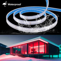 Tira de luces LED RGB COB, cinta Flexible FOB de 5M, 12V, 24V, 576LED/m, IP20, IP68, resistente al agua, para decoración del hogar y exteriores - details 9