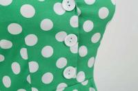 2025 nuevo Hepburn verano Vintage lunares mujeres Halter elegante fiesta 50s 60s Rockabilly Pin Up túnica Swing vestido de cola - details 6