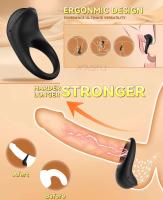 Leten APP anillo vibrador vibrador de clítoris mujeres estimulador de clítoris juguetes sexuales para adultos para hombres mejora de la erección masculina 18 - details 0