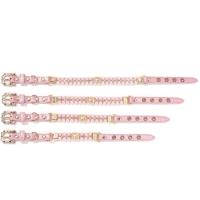 Collares de perlas ajustables para perros y gatos, collar de cristal ostentoso con diamantes de imitación para gatos, joyería de lujo, perlas artificiales - details 4