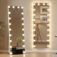 153x50cm Espejo de pie Grande, Espejo de Cuerpo Entero Pared Rectangular, Espejo Cuerpo Entero Pared LED, Espejo Pared vestidor, Dormitorio, Negro - details 8