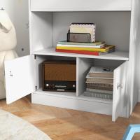 Estante de Libros para Niños Diseño de 3 Compartimentos y 2 Armarios Ideal para Escuela Dormitorio - details 8