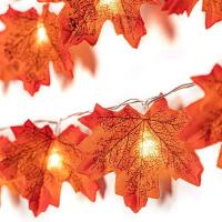 Guirnalda de luz L de hoja de arce artificial de 2/3/6M ideal para decoración de Navidad y Año Nuevo - details 11