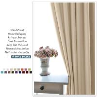 Cortinas Opacas con Ojales para salón, Cortina Aislantes térmicas para Dormitorio, 1 Pieza - details 33