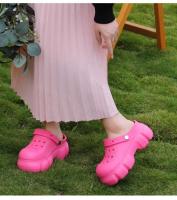 Sandalias De Mujer Para Jardín Y Playa Con Plataforma Impermeables Verano Tacón Alto De 7CM EVA Cómodas Casual Sin Tobilleras - details 15