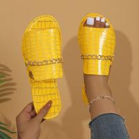 Zapatillas planas De Punta abierta para Mujer, Chanclas De talla grande, Sandalias planas, 2024 - details 5