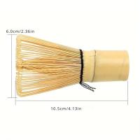 Accesorios de cocina, batidor de polvo verde Matcha 100, herramienta de bambú para ceremonia japonesa, cepillo de té, 1 ud. - details 0