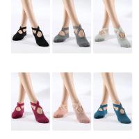 Calcetines de yoga antideslizantes para mujer, medias transpirables de vendaje, pilates, ballet, baile, medio dedo del pie - details 1