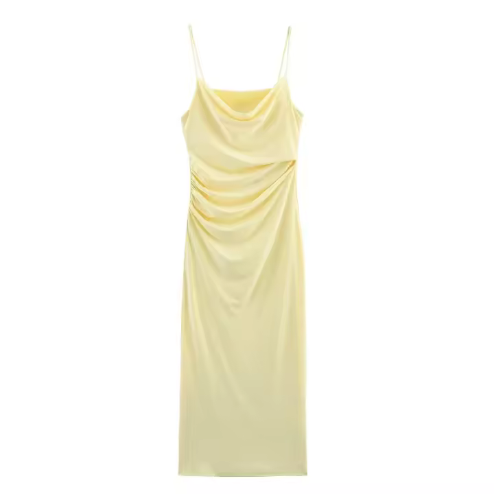 Vestido midi plisado elegante a la moda para mujer nuevo estilo1165016 - 1